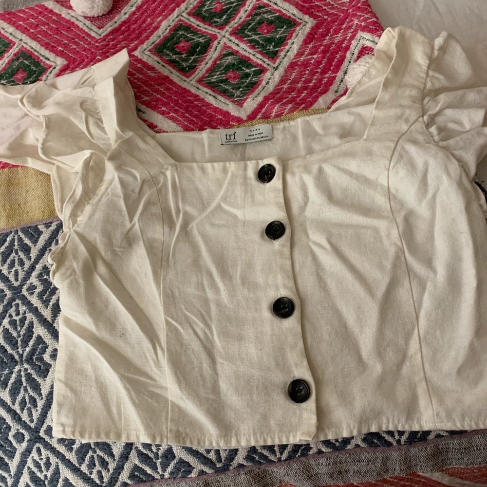 Zara cream blouse